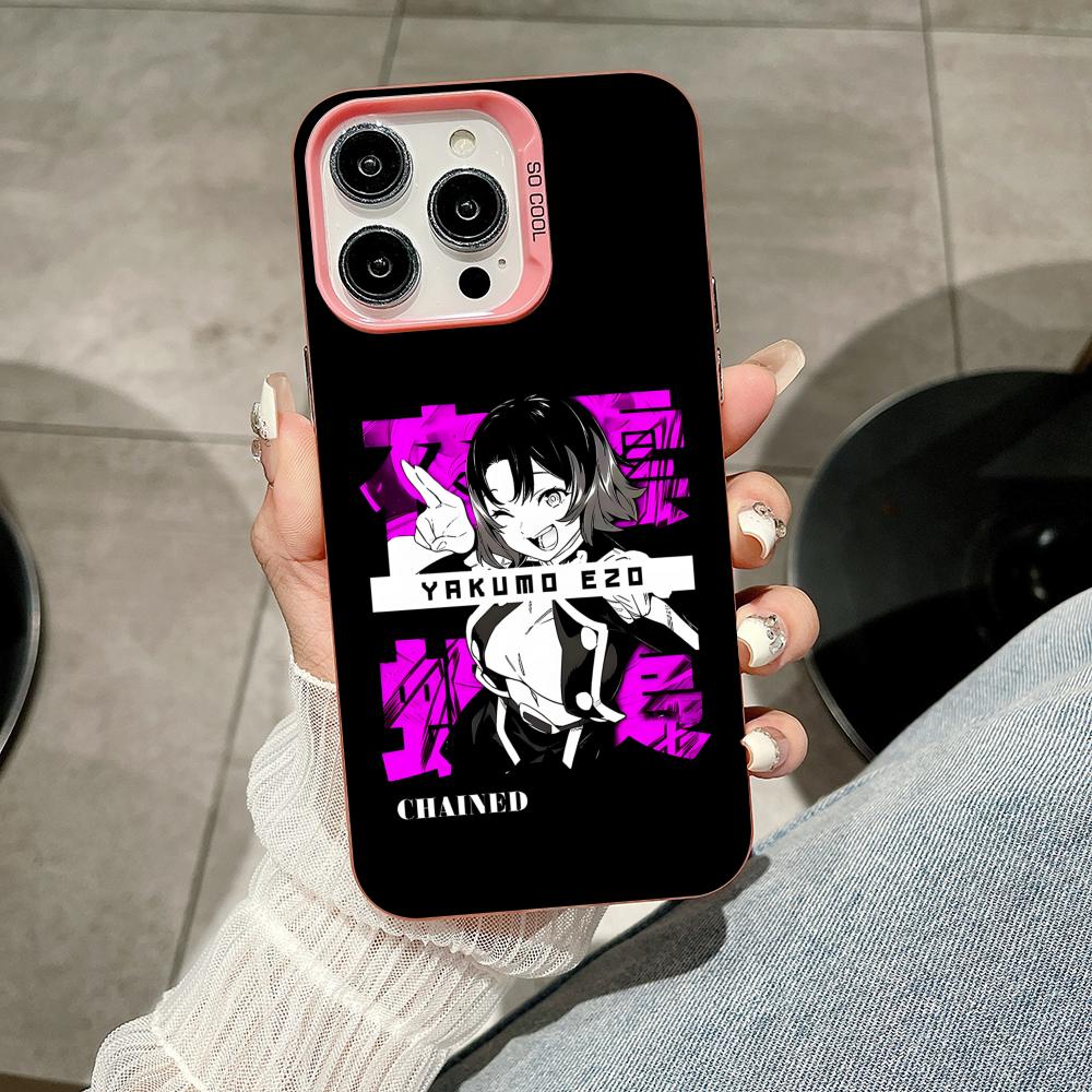 Mato seihei Yakumo Ezo Pink Translucent Mobile Phone Case for iPhone 17 16 15 14 13 12 11 X XR XS Air Pro Max Plus Colorful