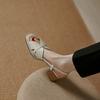 Fashion 2025 New Summer Women's Sandals Genuine Leather Buckle Strap Women Shoes Size 34-42 Solid Concise Ankle-Wrap Party Ladies Shoes