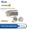 Left Steel 90° L-Shaped 6-Hole Angle Bracket for Cabinet Support