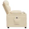Electric Recliner Chair Cream Fabric