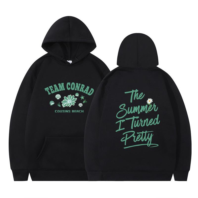 The Summer I Turned Pretty Printed Loose Hooded Sweater Hoodie