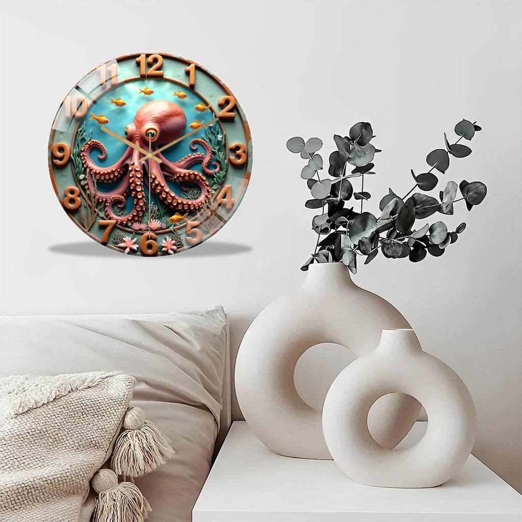 30x30cm Round Wall Clock That Is a Quiet, Dependable Companion In Your Home or Office