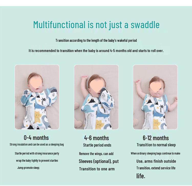 Winter Surrender Style Baby Sleeping Bag: Anti-Kick & Anti-Startle Newborn Swaddle Quilt