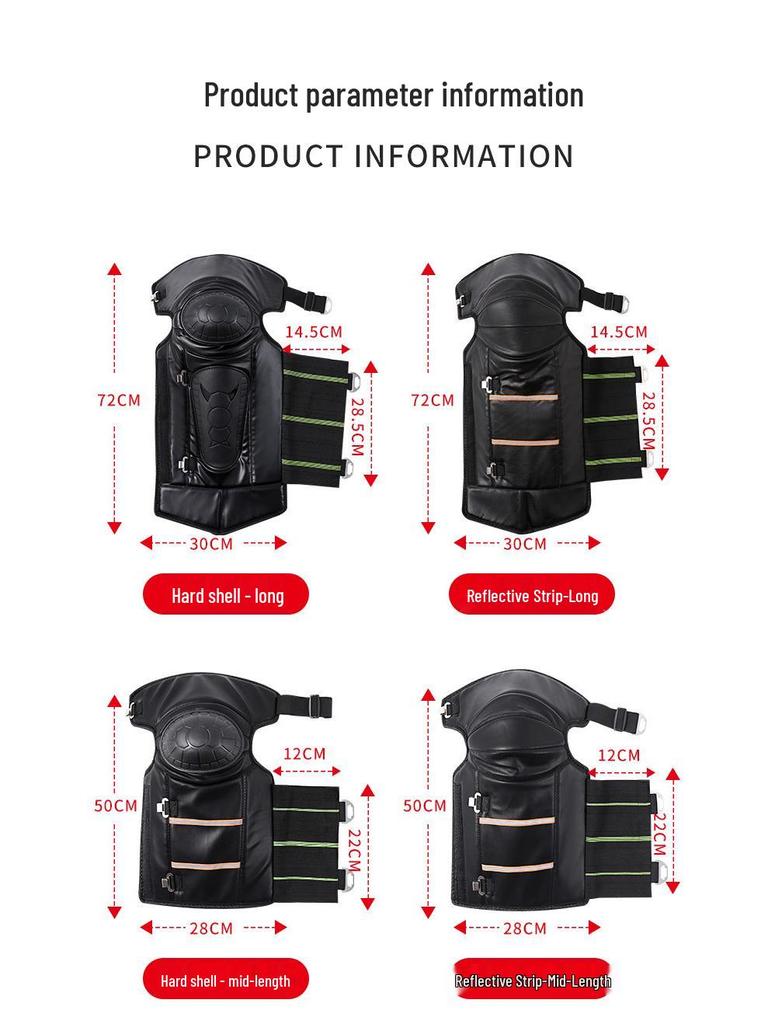 Motocyklowe Zimowe Nakolanniki: Wiatroodporne, Mrozoodporne, Antykolizyjne, Pogrubione Ochraniacze Skorupy Żółwia dla Ciepłej Jazdy