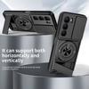 KEYSION Magnetic Phone Case for Infinix Hot 60i 4G 60 5G Hot 60 Pro Slide Camera Protection Upright Kickstand Shockproof Cover