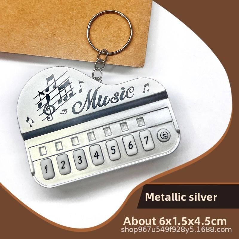 Electronic Piano Mini Keychain With Light And Music For Kids Creative Gift