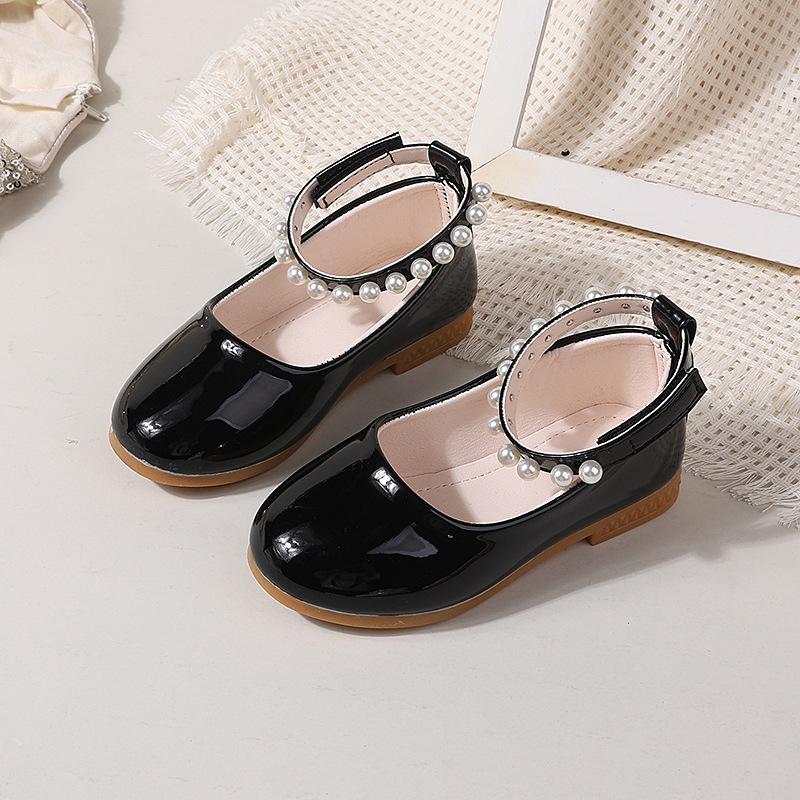 

New Girls Flat Shoes Spring Autumn Lolita Style Children s Fashion Mary Jane Shoes Glossy PU Kids Princess Leather Shoes 24