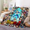Dragon Ball Z Goku Figure Anime Nap Blanket 70x100cm Soft 3D Flannel or Sherpa Blankets Baby Kids Gift Throw Sofa Bedroom Decor