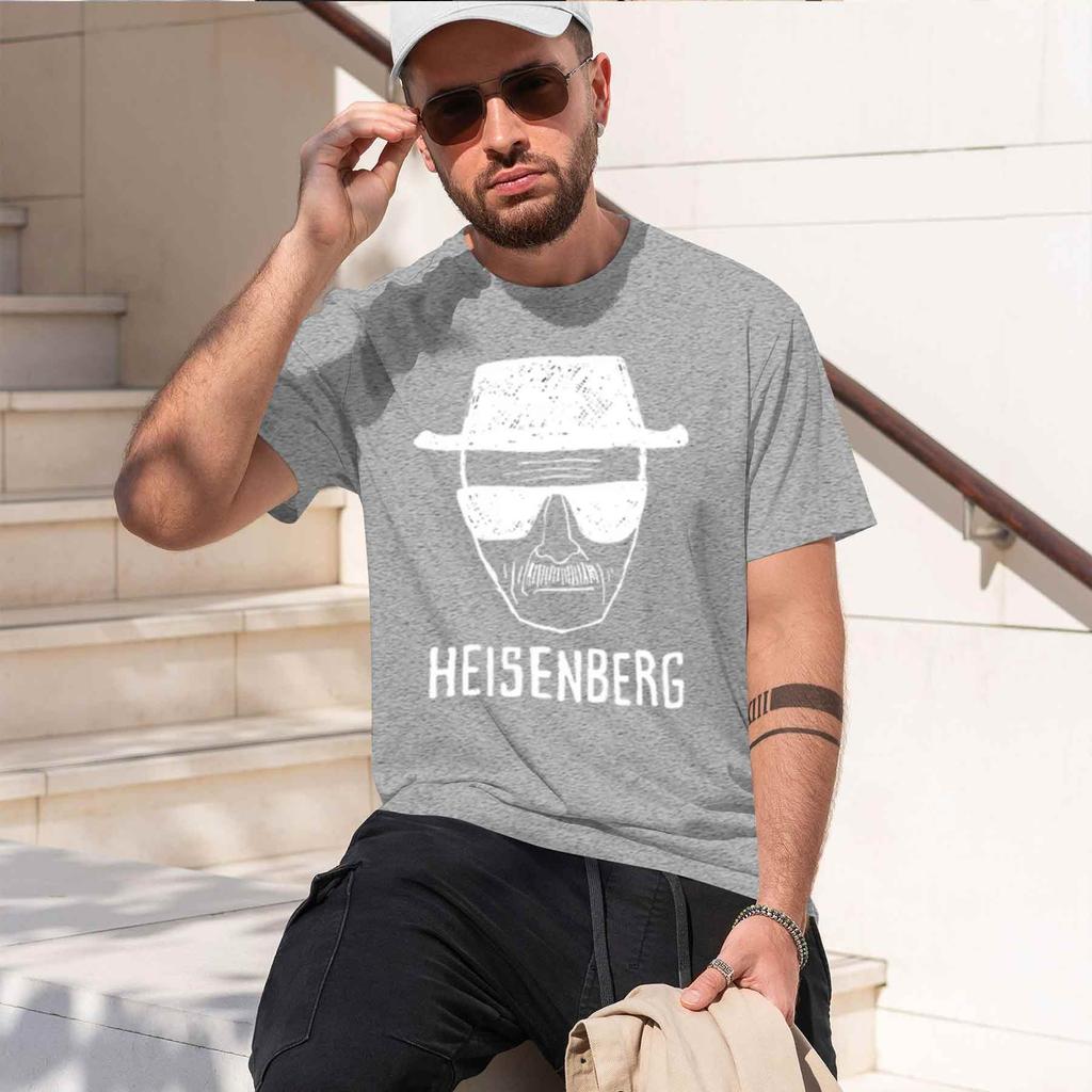 2026 New Model Unisex Fashion Casual Top Quality Short Sleeve 100 Cotton Loose Heisenberg Printedtshirt Casual Unisexs Tshirt Cool S