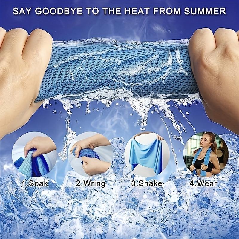 Instant Cooling Sports Towels - Reusable Ice Towels for Gym Running Camping Yoga, Quick-Dry, Portable Chill Towel for Outdoor