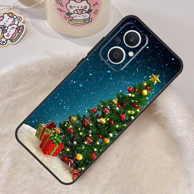 Merry Christmas Tree Case For OPPO Reno 5 Lite 4 6 7 8 10 Pro 8T 4Z 5Z OPPO Find X3 Lite X2 Neo X5 X6 Pro Cover