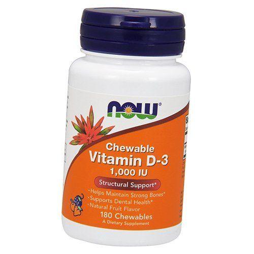 

Жувальний Вітамін Д, Chewable Vitamin D-3 1000, Now Foods 180таб Фруктовий (36128371) 180tab Fruit