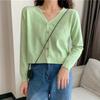 New Spring and Autumn Knitted Cardigan Women's Short with Long Sleeves and Thin with Sweater and Jacket Trend