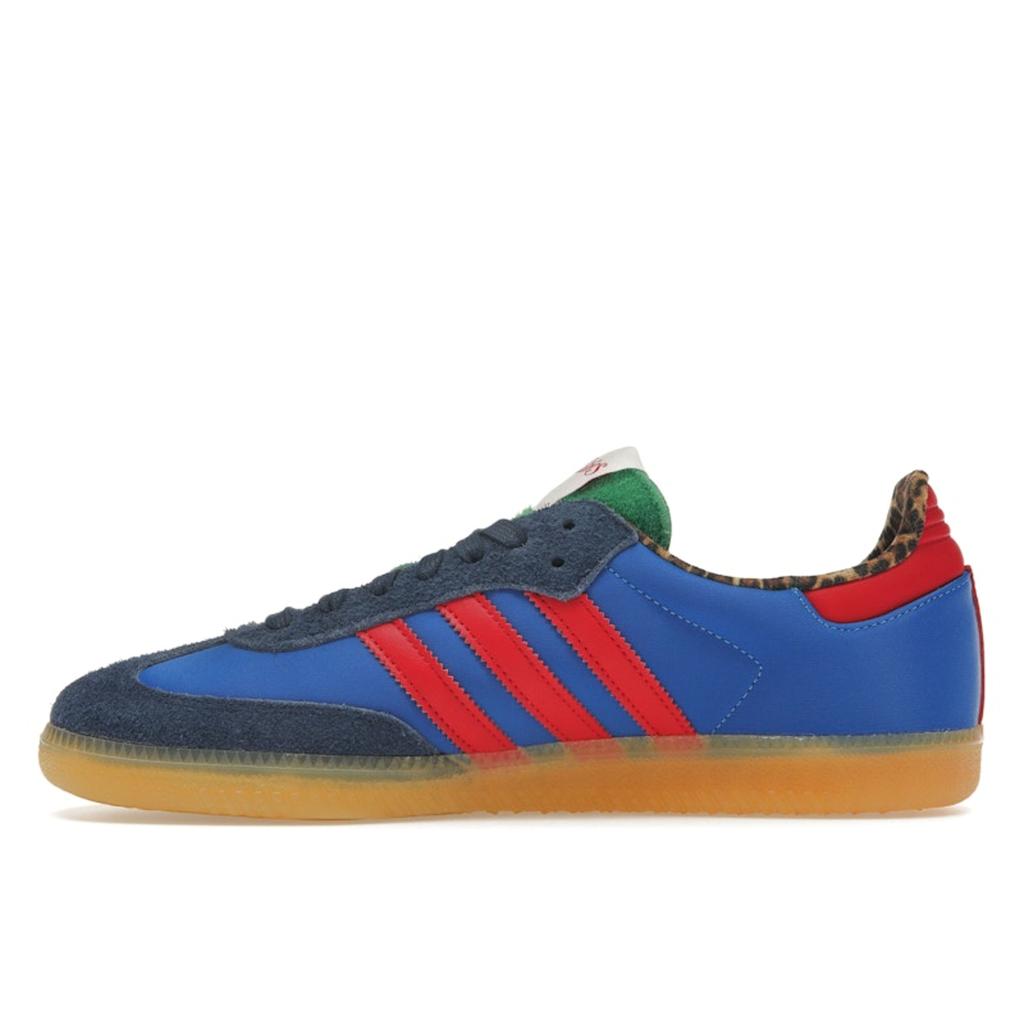 Sneaker Politics x adidas Samba Consortium Cup Herren-Sneaker Blau Blue-Bird Better-Scarlet IE0173