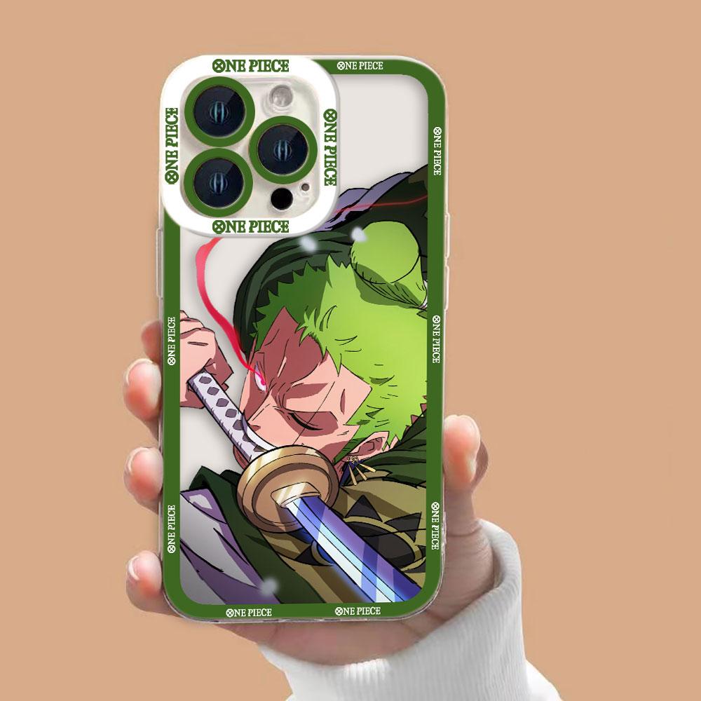 Anime One P-Piece Zoro Clear Phone Case For OPPO A6X A98 A94 A79 A78 A74 A60 A58 A57 A55 A54 A53 A31 A15 A9 A5 A3 A3X A5X Case