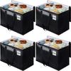 4pcs Moving Storage Bags 93L Clothing Organizers Luggage Bag Large Capacity Waterproof Clothes Quilts Luggage Storage Bag
