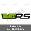 Metal 3D VRS Badge Car Front Grill Emblem VRS Rear Trunk JGHJ6 Decal Stickers For Fabia Octavia Rapid Superb Yeti  Karoq Vision Kodiaq
