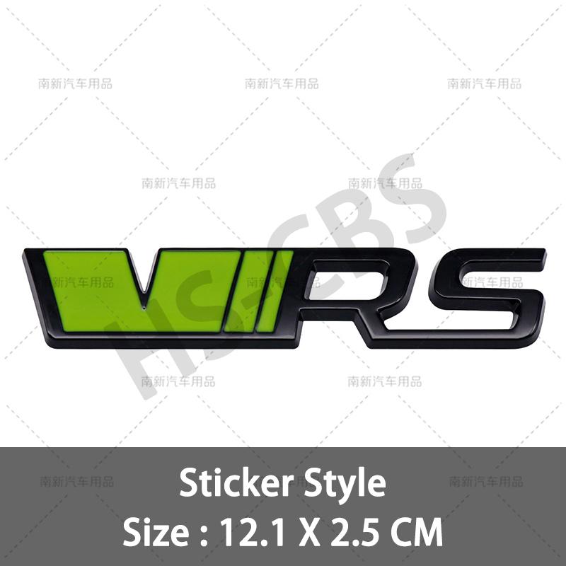 Metal 3D VRS Badge Car Front Grill Emblem VRS Rear Trunk JGHJ6 Decal Stickers For Fabia Octavia Rapid Superb Yeti Karoq Vision Kodiaq