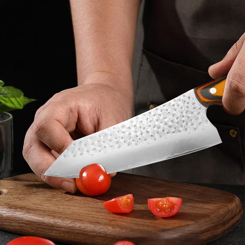 Sharp Kitchen Knife Damascus Steel Blade Sharp Chefs Cleaver Kiritsuke Utility Slicing Sashimi Sushi Kitchen Knives Wood Handle