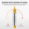 2500W Tankless Water Heater Electric with Auto Off Anti Scald Stainless Steel Protective Guard Indicator Light Portable