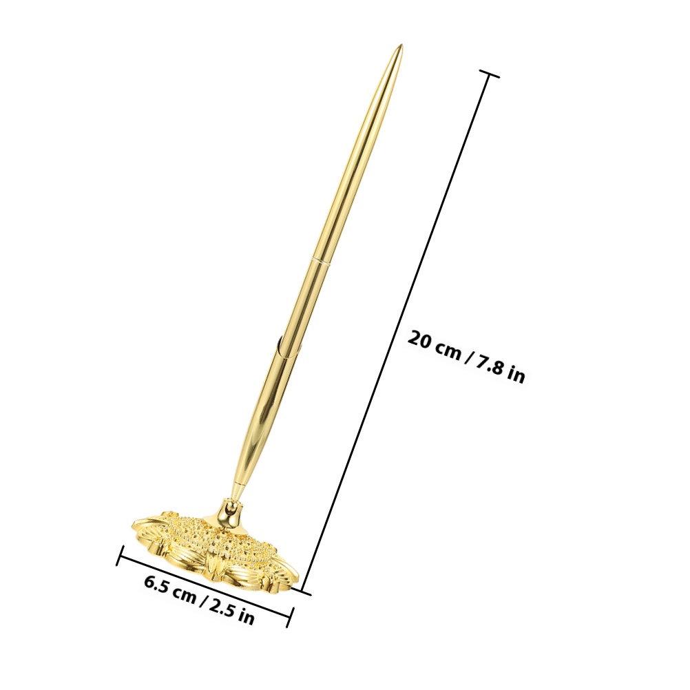 Stainless Steel Signature Pen for Office Desk Mounting Smooth Writing Experience Business Accessory Guest Book Counter Pen