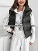 Hong Kong Style Oversized Thickened Lapel Half-Zip Hoodie for Women