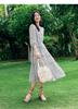 Qiwen Star Track Skirt Jiuzi Anna Koubo Xifeng Chiffon Cake Skirt Dress Women's 2025 Summer New Style