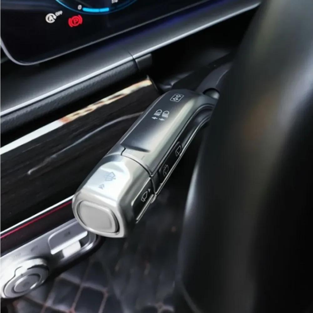 Per Mercedes Benz AMG Classe A B CLA GLE GLS GLB GLA A35 W177 W247 C118 W167 V167 X167 Leva del cambio dell'auto Copertura del braccio del tergicristallo Cornice di finitura