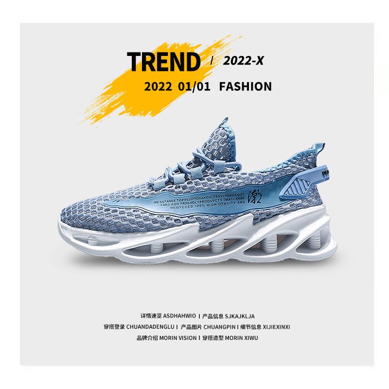 2024, pantofi de vară noi, pantofi de tenis pentru alergare, cu plasă, respirabili, pentru sporturi în aer liber, pantofi de mers casual alb