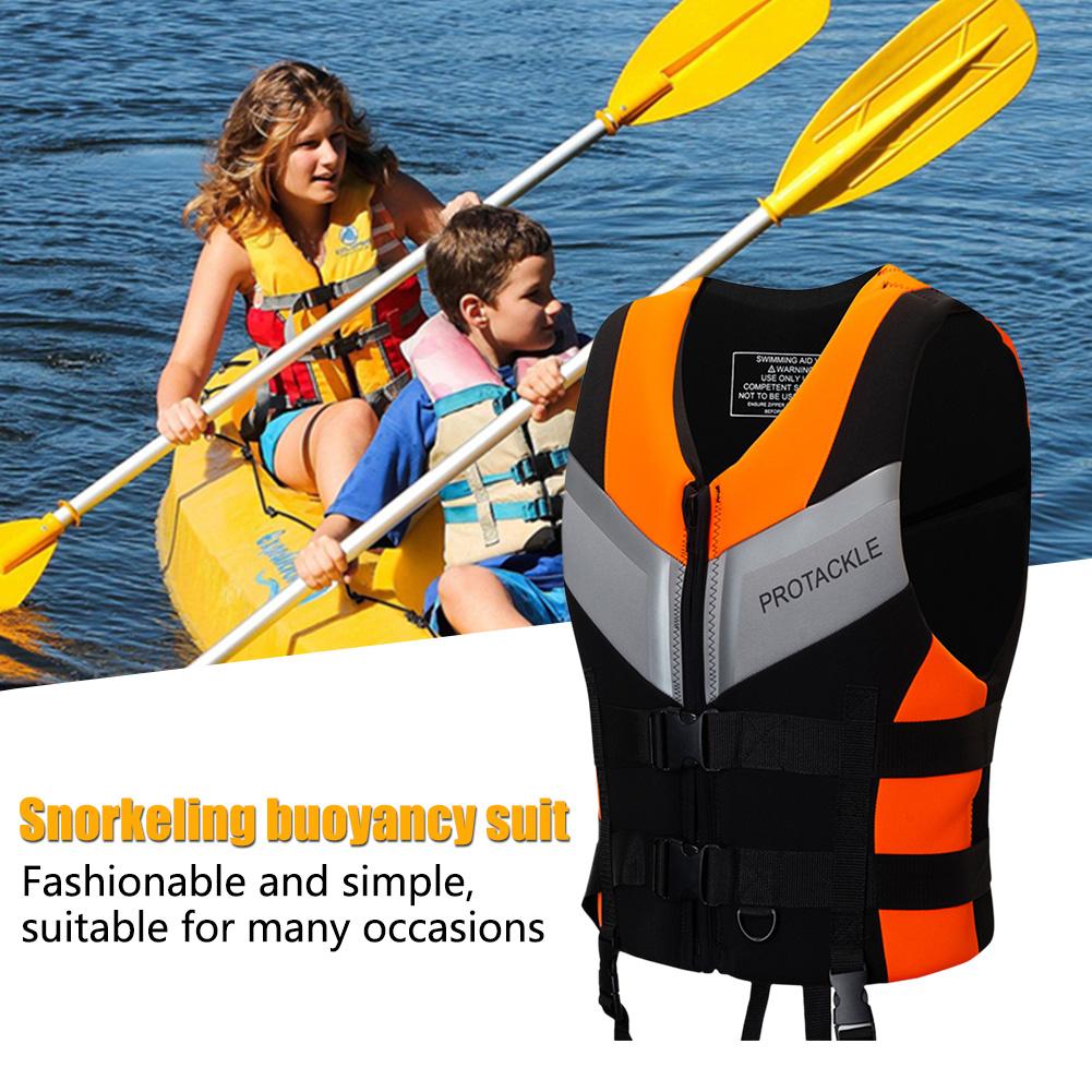 Redningsvest Neopren Flytekraft Drifting Kajakk Redningsvest Justerbar spenne Voksne Surfe Vannsport Svømming Redningsvest