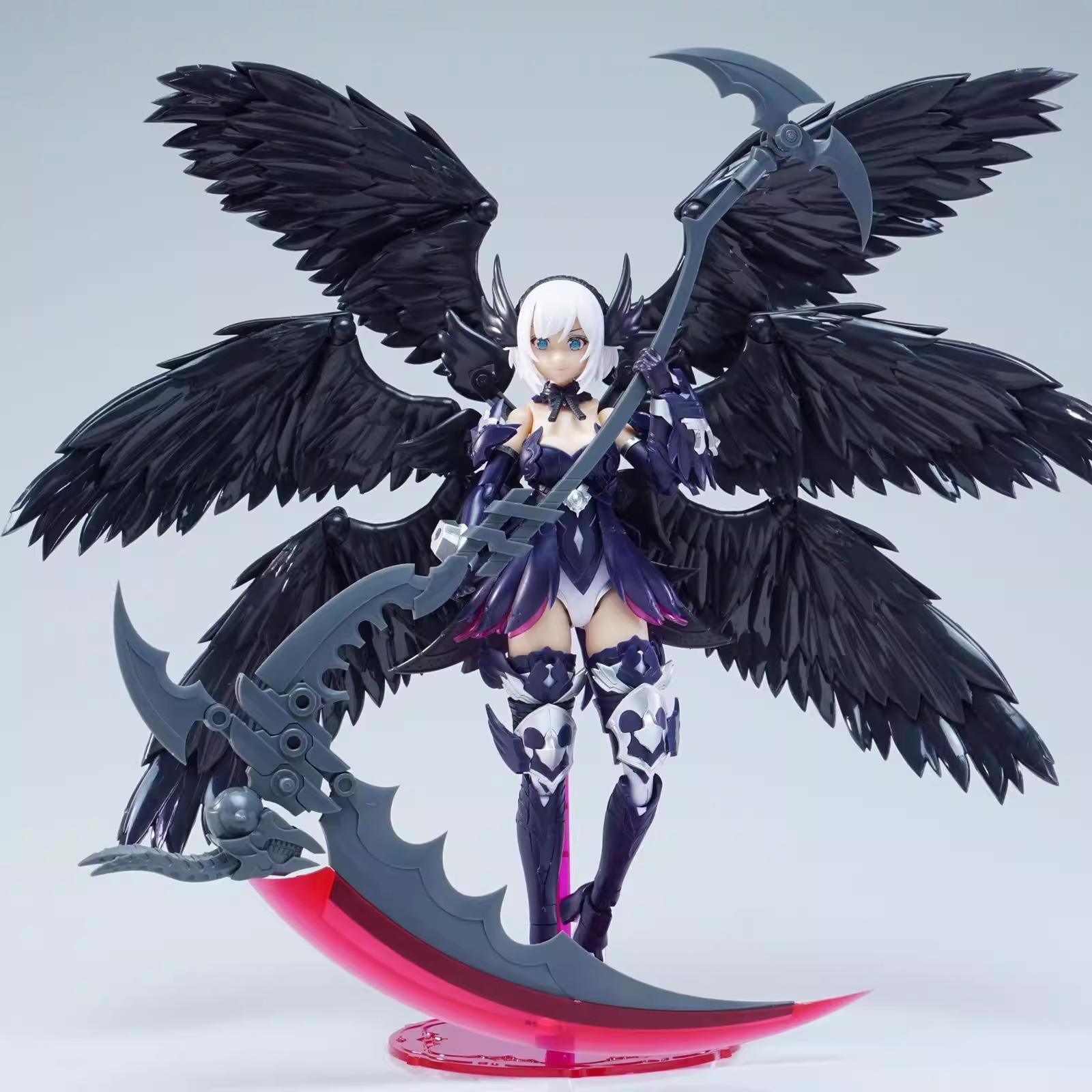 Feathery Six-Winged Little Angel Dual Body Units Acrylic Bonus Edition Interchangeable Faces Assembly Model Action Model Model