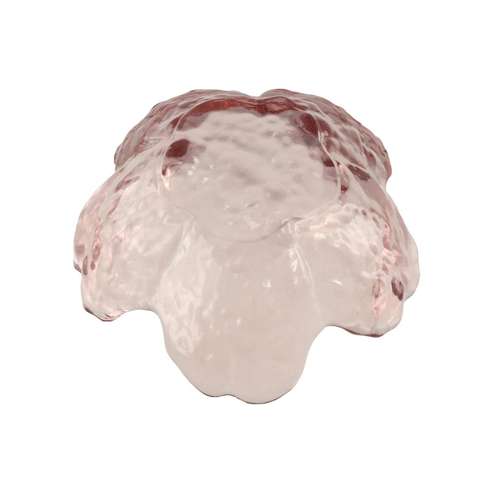 Creative Gold Inlay Glass Sakura Disc Japanese Small Sauce Bowl Nordic Style Flower Candle Holder Wedding Table