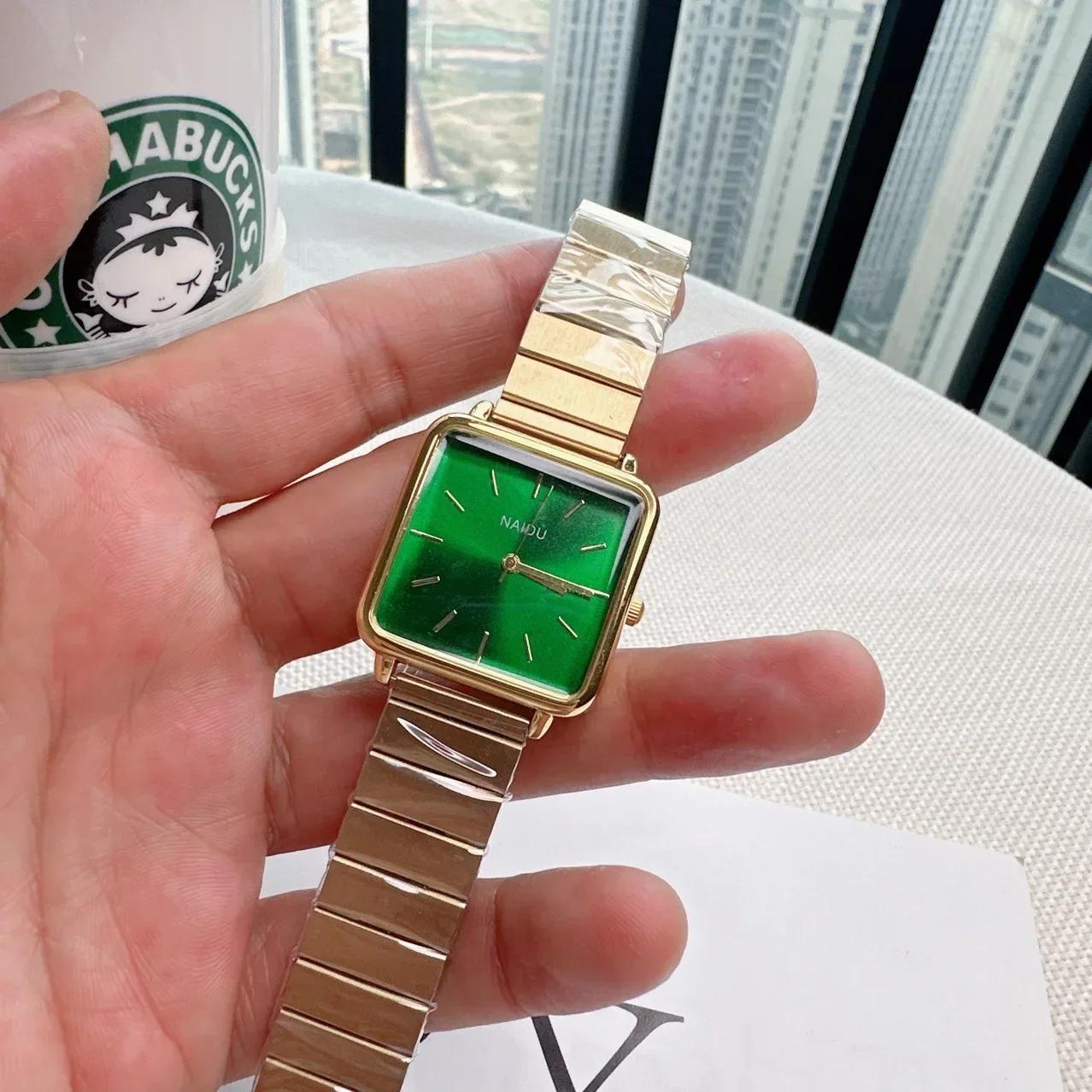 

Роскошные женские квадратные часы Модный подарок Женские регулируемый ремешок Нержавеющая сталь Кварцевые наручные часы Дропшиппинг Relojes Para Mujer