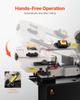 Metal Horizontal Band Saw 1.1 KW, 7 X 12 In Cutting Capacity 4 Speeds Variable Speed Bandsaw 220V Horizontal & Vertical Cutting for Multiple Metal