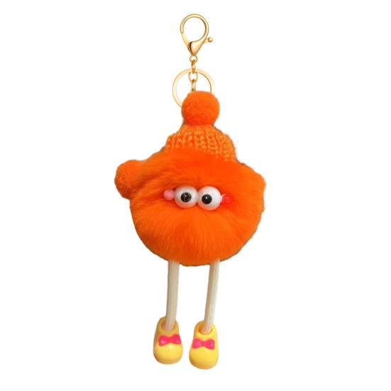 Keychain Pendant Plush Soft with Colorful Kids Backpack Pencil Character Graphics Fabric Keychain Case Accessory