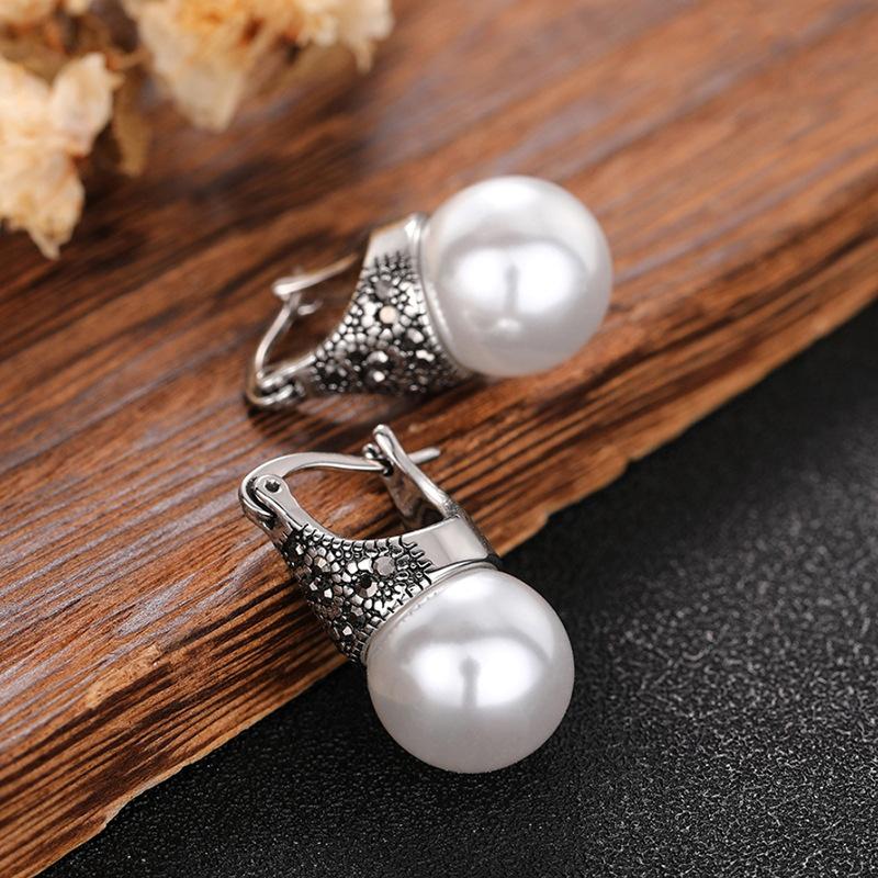 2-piece Jewelry Set Earrings + Necklace Retro Geometric Art Ethnic Style Women's Accessories Suitable for Daily Wear