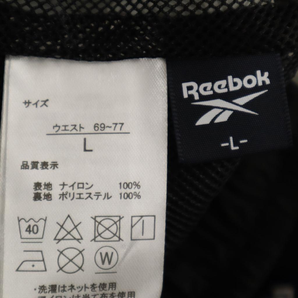 unused Reebok Mesh lining Nylon pants L Black series Women Used