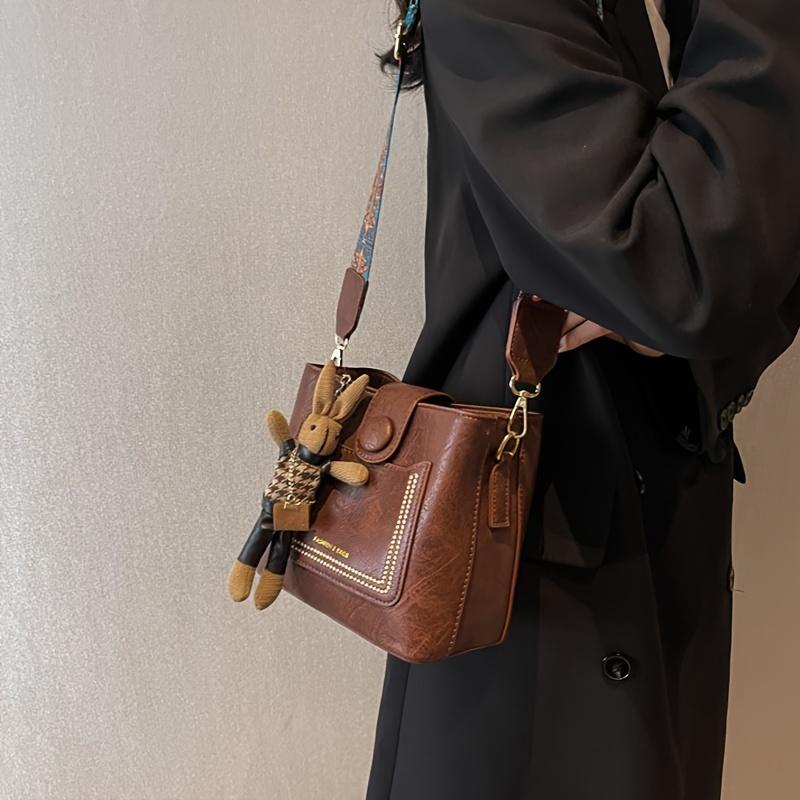 Classic Easy Bucket Purse, Single Shoulder Bag, Women'S Versatile Small Bag for Office, Women'S Shoulder Handbags