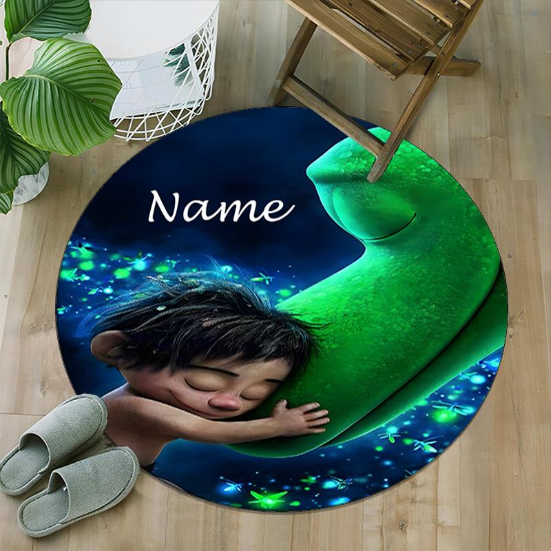 Customizable Good Dinosaur1 Round Non-Slip Carpet - Ideal for Garden, Picnic, Office, Perfect for Decoration, Suitable For All Seasons