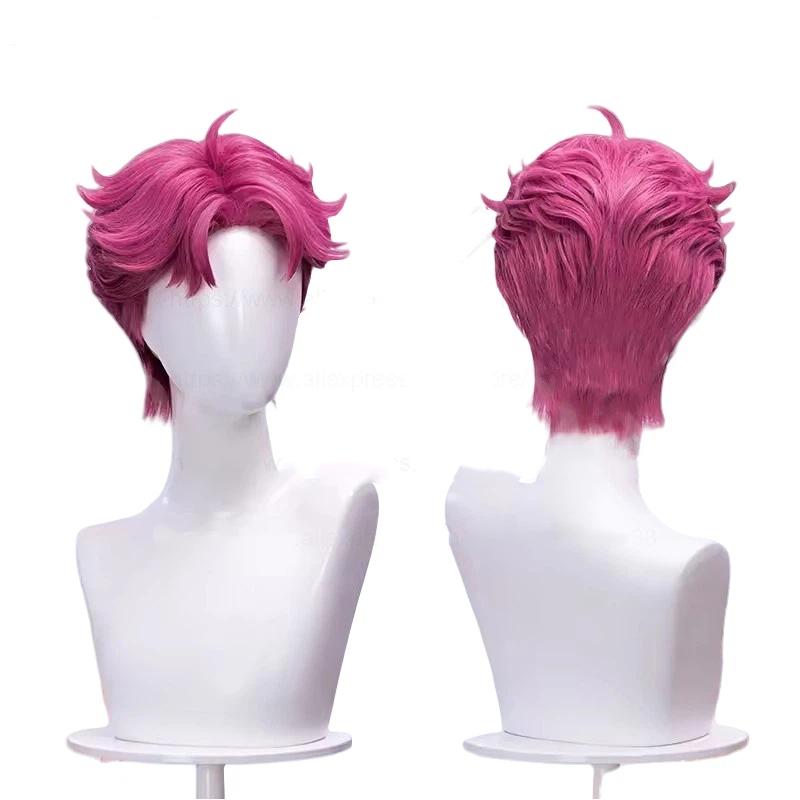 Saja Jongens Jinu Baby Abby Mysterie Romantiek Cosplay Pruik Cosplay Hittebestendig Synthetisch Haar Anime Pruiken + Pruikkap One Size pink