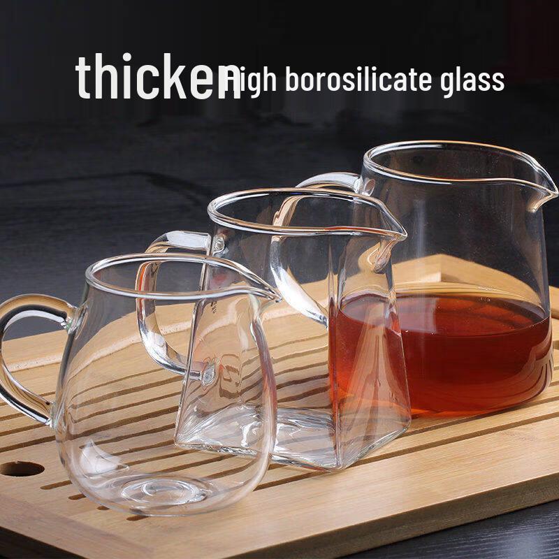 ZISIZ Heat-Resistant Glass Gongdao Cup & Tea Filter Set
