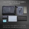 Diablo Men's Small Sacoche Shoulder Bag, Genuine Leather, Lightweight, 3-Way Use, Mini Bag [KA-2506] (Black x Blue)