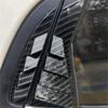 Kia Old K2 Sedan 11-16 Rear Quarter Window Louvers, Carbon Fiber Texture