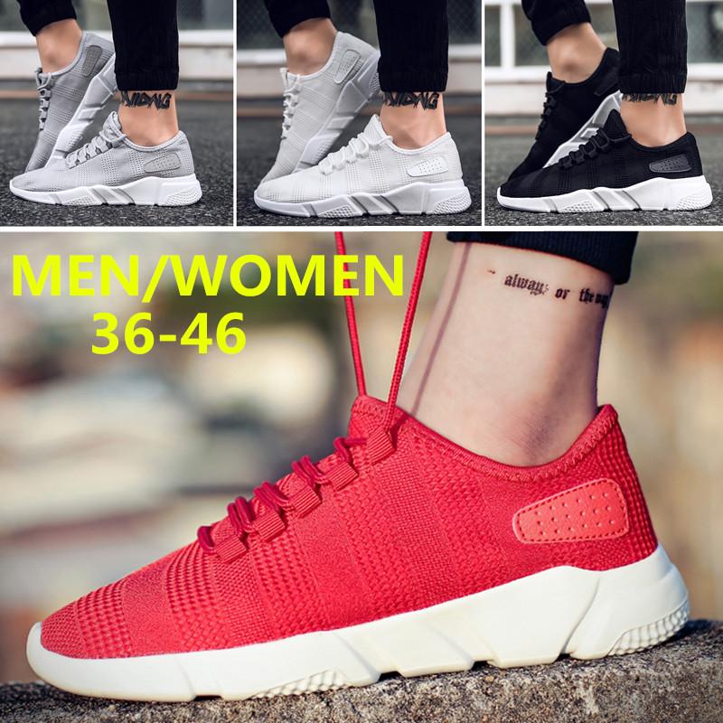 Buy Men's Shoes Men's Large Size Sneakers Mesh Breathable Running Shoes