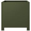 Vidaxl Garden Planter, Olive Green, 40X40X40 Cm, Steel