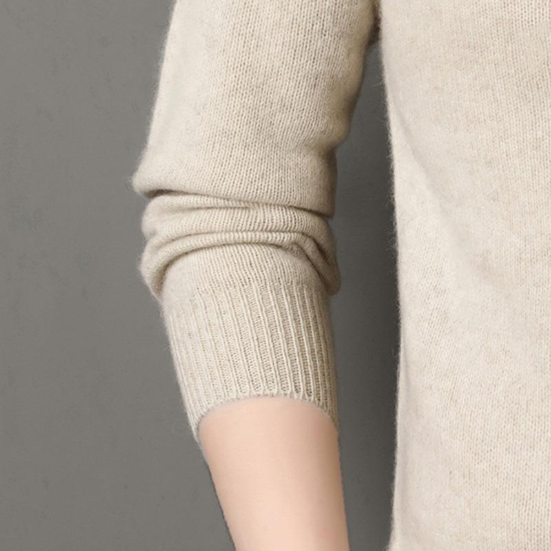 Mens Thickened Warm Half Turtleneck Knitted Sweater Casual Winter Pullover