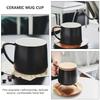 1Set Lid Coffee Mug Ceramic Simple Practical Creative Cup for Daily Use Breakfast Tea Drink Cup Ceramic Mug