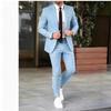 2026 Men's European & American Business Casual Slim Fit Wedding Suit Set