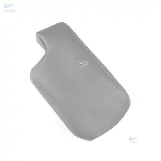 Center Console Armrest Lid Box Leather Cover For BMW 3 Series E46 1998-2005 Gray