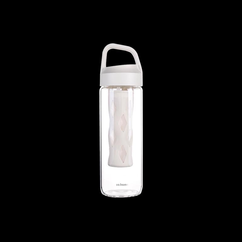 Sohome Portable Cold Brew Glass Tumbler with Tea Infuser